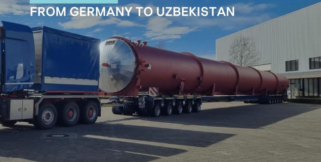 Eleven Danir 19 Handle Multimodal Transport of Autoclaves from Germany to Uzbekistan