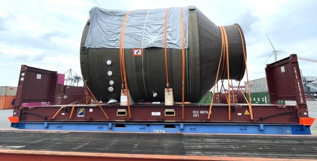 3p Logistics Transship SO2 Washer Tank from Poland to Germany