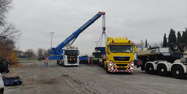 Fortune International Transport Wide Machinery from Genoa