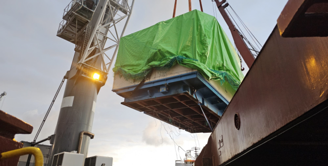 Fortune International Transport Wide Machinery from Genoa