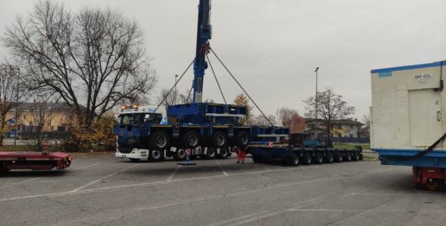 Fortune International Transport Wide Machinery from Genoa