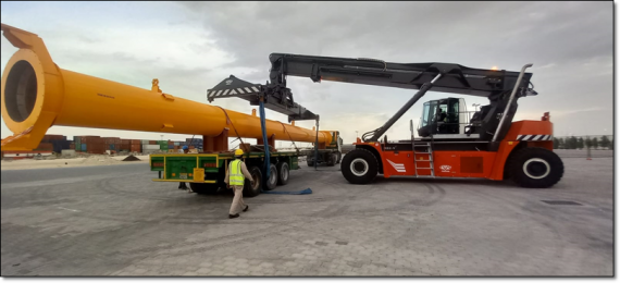 JSL Global Handle Telescopic Suction Pipe from Bahrain to Qatar